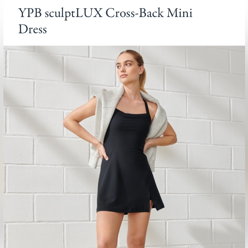 COPY - NWT Abercrombie & Fitch YPB sculptLUX Cross-Back Mini Dress